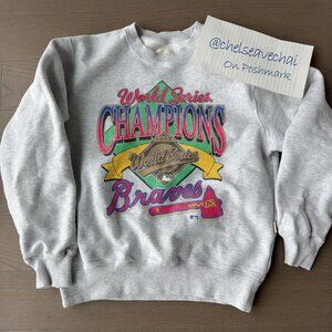 Vintage Atlanta Braves World Series Champions MLB Sweatshirt, Baseball Shirt Tee